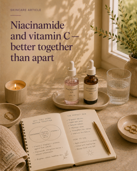 Niacinamide and vitamin C — better together than apart