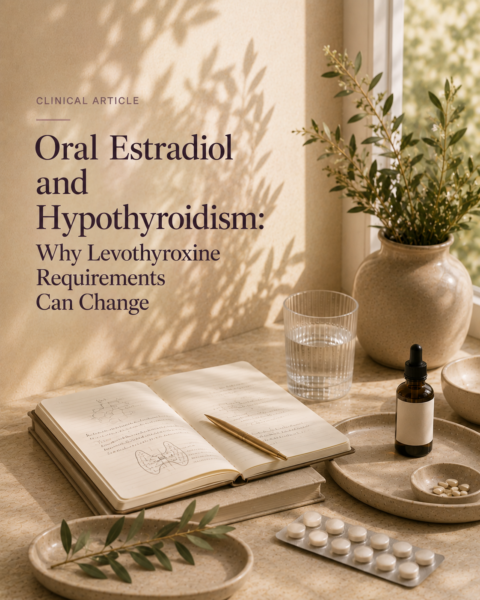Oral Estradiol and Hypothyroidism- Why Levothyroxine Requirements Can Change
