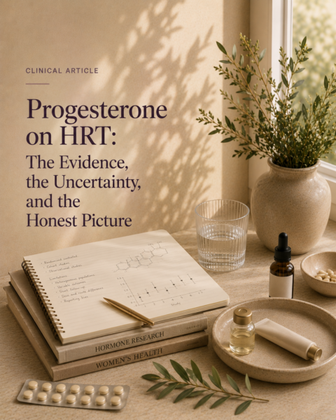 Progesterone on HRT- The Evidence, the Uncertainty, and the Honest Picture