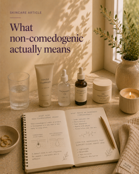 What non-comedogenic actually means