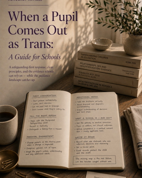 When a pupil comes out as trans